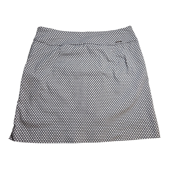 SC & Co Chic Black and White Geometric Mini Skort Size 10 - Picture 1 of 7